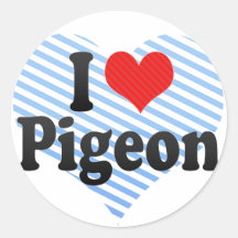 J'aime le pigeon adhésif