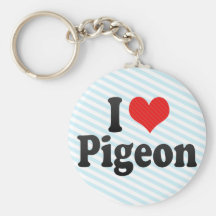 J'aime le pigeon porte-clefs