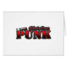 J'aime le PUNK de CHRÉTIEN chrétien de punkrock de Cartes De Vœux