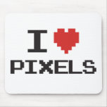 J'aime le rétro gamer 8bit de coeur pixelated par 