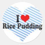 J'aime le riz au lait autocollant