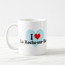 J'aime le Roche-sur-Yon de La, France Tasses À Café