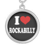 J'aime le rockabilly colliers personnalisés