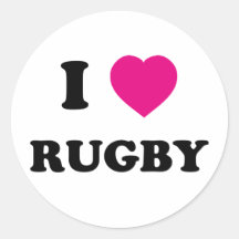 J'aime le rugby adhésif