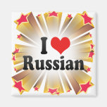 J'aime le russe aimants pour réfrigérateur