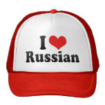 J'aime le russe casquette de camionneur