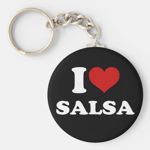 J'aime le Salsa Porte-clé
