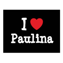 J'aime le T-shirt de coeur de Paulina Cartes Postales