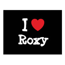 J'aime le T-shirt de coeur de Roxy Carte Postale
