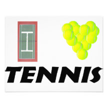 J'aime le tennis invitations personnalisées