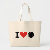 J'aime le tennis sacs de toile
