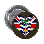 J'aime le territoire d'Océan Indien britannique Badges