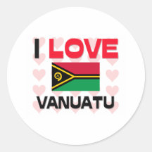 J'aime le Vanuatu Autocollant