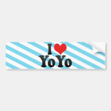 J'aime le yo-yo autocollant pour voiture