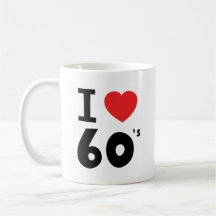 J'aime les années '60 tasse à café