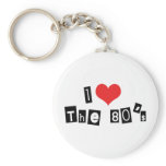 J'aime les années 80 Keychain