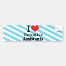 J'aime les assistants exécutifs autocollant pour voiture