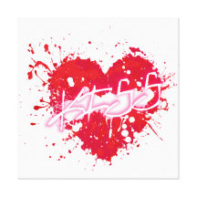 J'aime les bisous toile tendue
