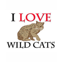 J'aime les chats sauvages t-shirts