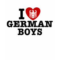 J'aime les garçons allemands t-shirts