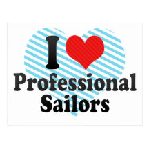 J'aime les marins professionnels cartes postales