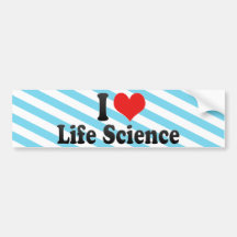 J'aime les sciences de la vie adhésif pour voiture