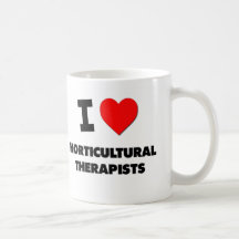 J'aime les thérapeutes horticoles tasse à café