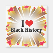 J'aime l'histoire noire aimant pour réfrigérateur