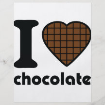 J'aime l'icône de chocolat prospectus