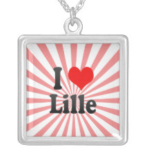 J'aime Lille, France. J'Ai L'Amour Lille, France Collier
