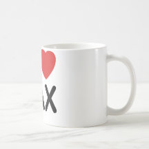 J'aime l'impôt mugs à café