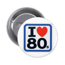 J'aime l'insigne 80s badges avec agrafe