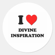 J'aime l'inspiration divine adhésif