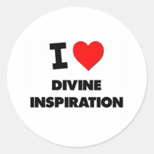 J'aime l'inspiration divine autocollant