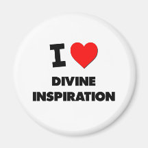 J'aime l'inspiration divine aimants pour réfrigérateur