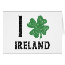 J'aime l'Irlande Carte De Vœux