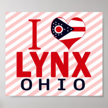 J'aime Lynx, Ohio Posters