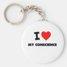 J'aime ma conscience porte-clés