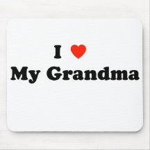 J'aime ma grand-maman Mousepad Tapis De Souris