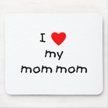 J'aime ma maman de maman tapis de souris