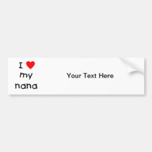 J'aime ma Nana Autocollant Pour Voiture
