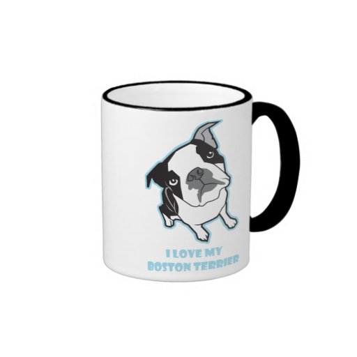J'aime ma tasse de Boston Terrier