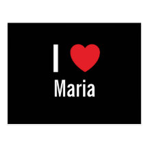 J'aime Maria Carte Postale