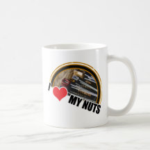 J'aime mes écrous tasse à café