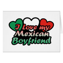 J'aime mon ami mexicain cartes de vœux