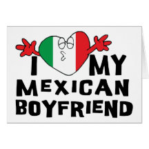 J'aime mon ami mexicain cartes de vœux