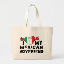 J'aime mon ami mexicain sac en toile