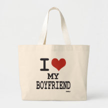 J'aime mon ami sac de toile