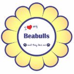 J'aime mon Beabulls (les chiens multiples) Photo En Découpe