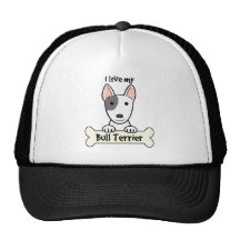 J'aime mon bull-terrier casquette de camionneur